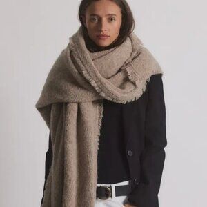 NWOT Janessa Leone Blanket Scarf Oatmeal